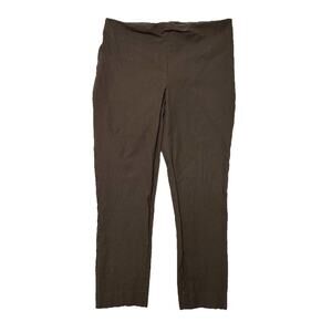 JOSEPH Womens Pants Brown New Tony Cropped Gabardine Straight Size 42 France